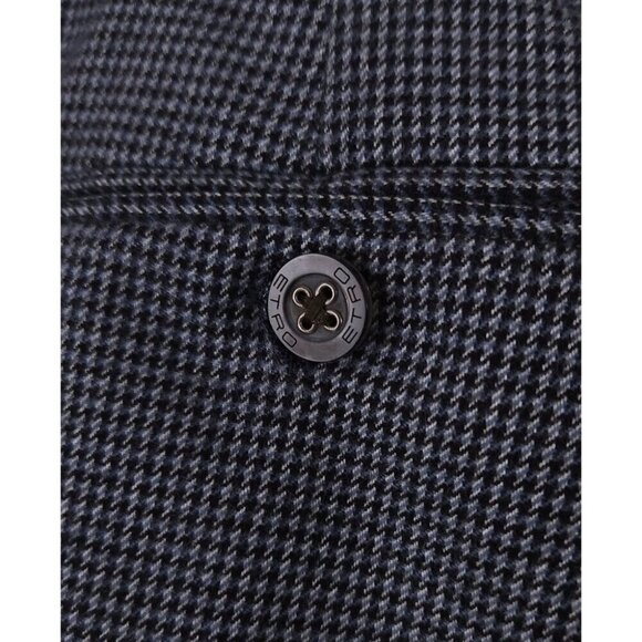 Etro Houndstooth-jacquard Cotton Trousers Size IT 52 US 36 L Mens Gray Pant $575 - Picture 6 of 9